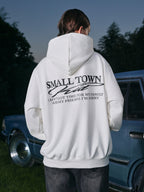Small Town Kid Font Typography Logo Hoodie