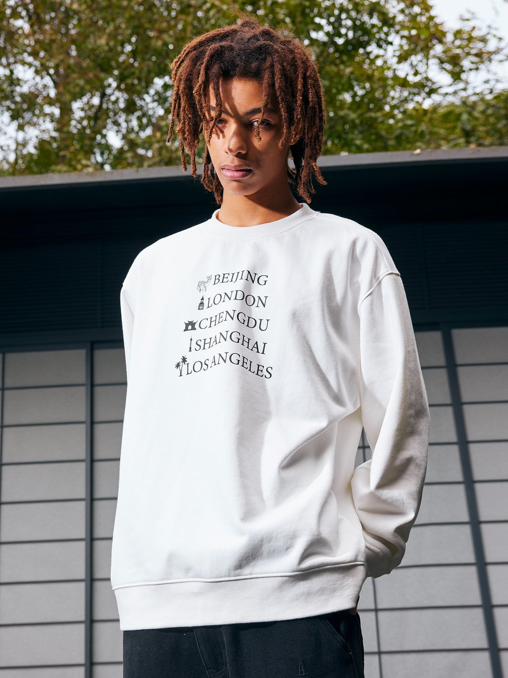 AFGK Parade Letter Print Sweatshirt