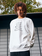 AFGK Parade Letter Print Sweatshirt
