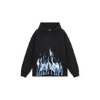 DICETINY Logo Flame Printed Hoodie