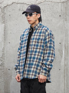F2CE Blue Plaid Long Sleeved Shirt
