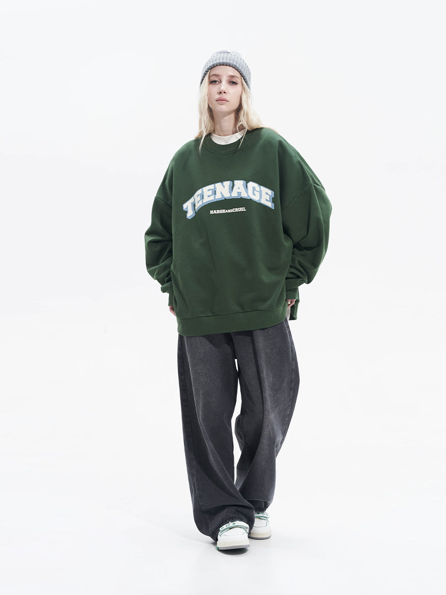 Harsh and Cruel Teenage Printed Loose Sweatshirts