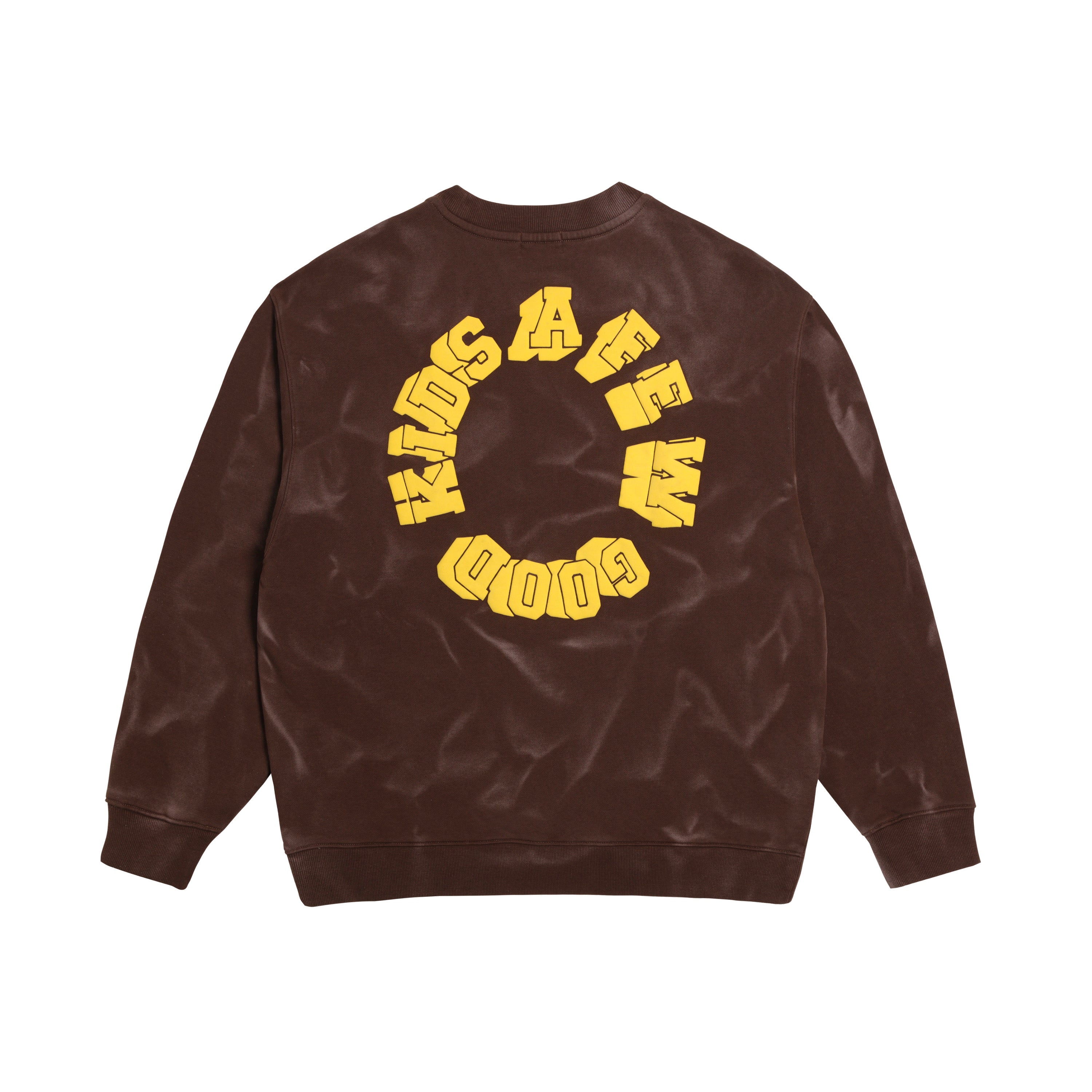 AFGK Wave Pattern Washed Old Sweatshirt