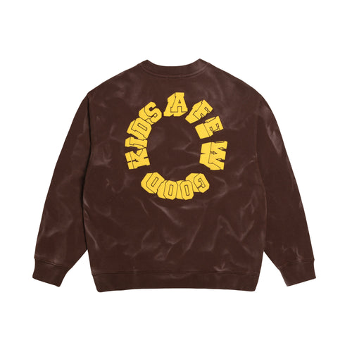 AFGK Wave Pattern Washed Old Sweatshirt