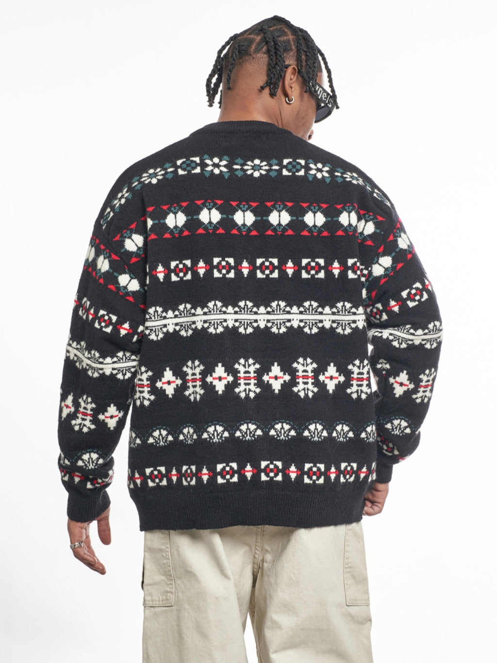 F3F Select Snowflake Button Knit Cardigan