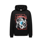 Small Town Kid Dragon Print Hoodie