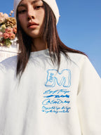 MEDM Messy Line Raglan Sleeve Sweatshirt
