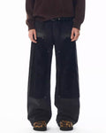 JHYQ Mesh Stitching Double Knee Jeans