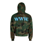 ANTIDOTE Camouflage Printed Zip Up Hoodie