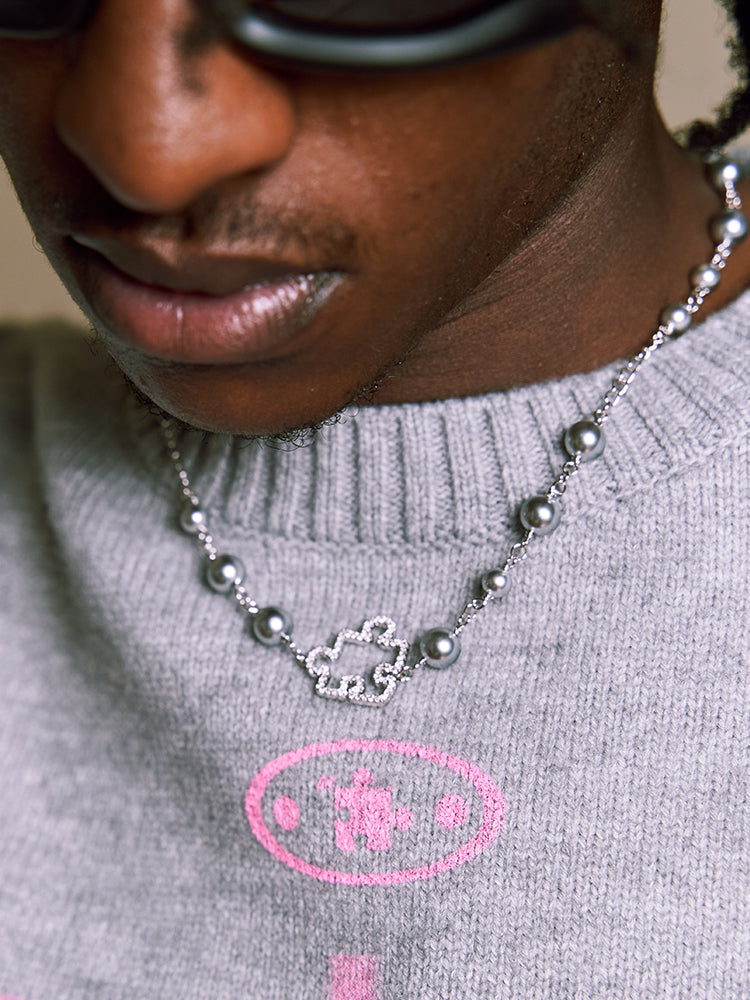 YADcrew Puzzle Pearl Necklace
