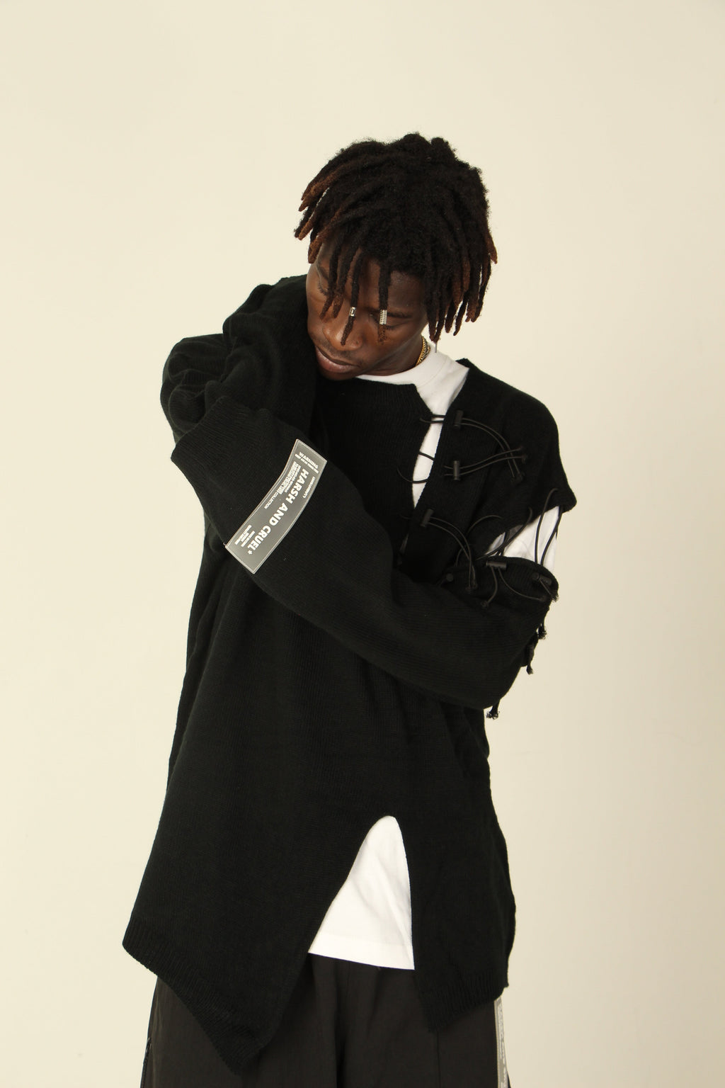 Harsh and Cruel Destruction Knit Sweater