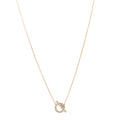 18K Rose Gold Green Sapphire Finesse Pendant Necklace
