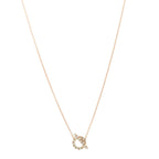 18K Rose Gold Green Sapphire Finesse Pendant Necklace