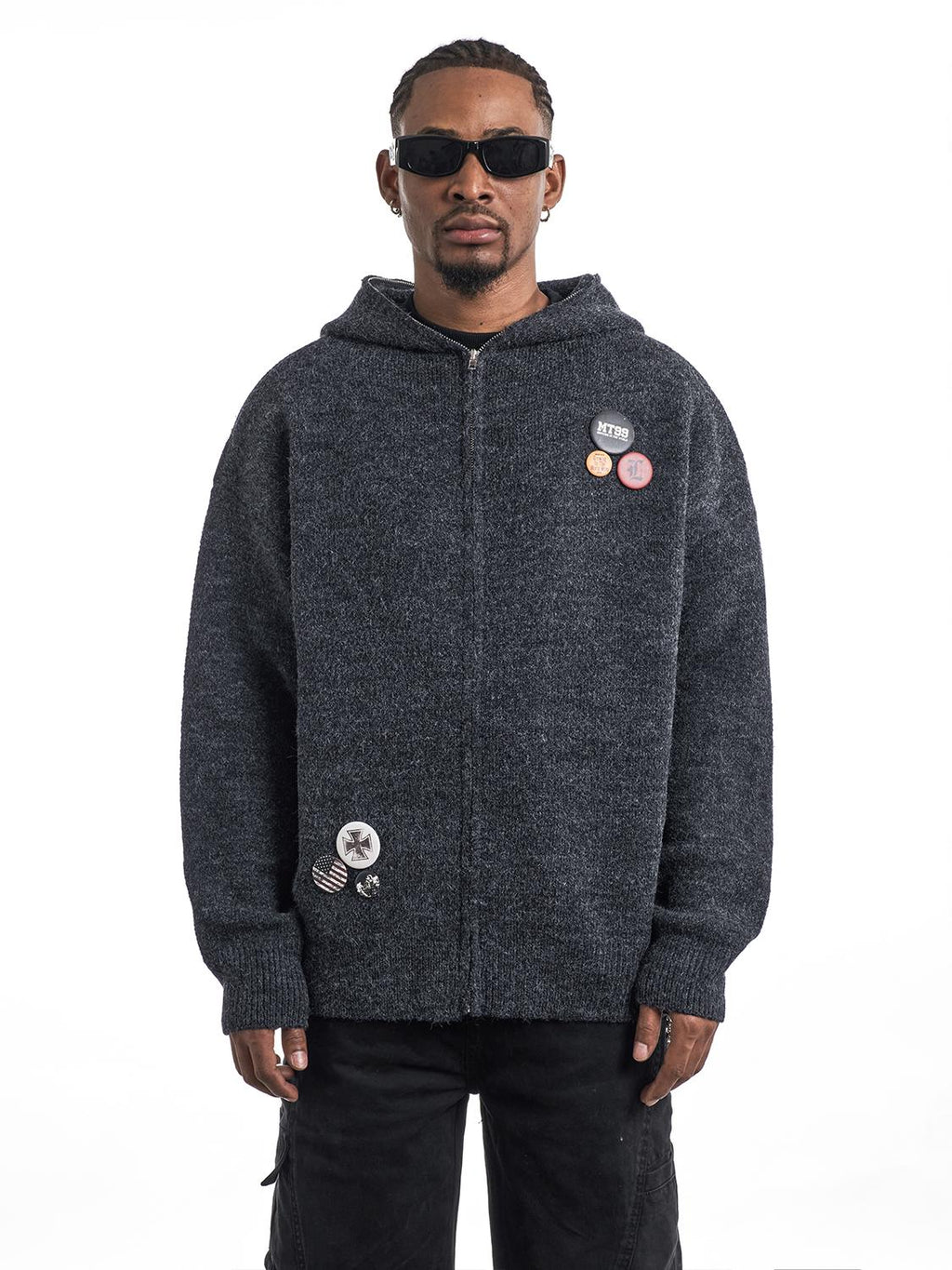 F3F Select Zip Up Knit Hoodie