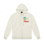 MEDM Rainbow Letter Zip Up Hoodie