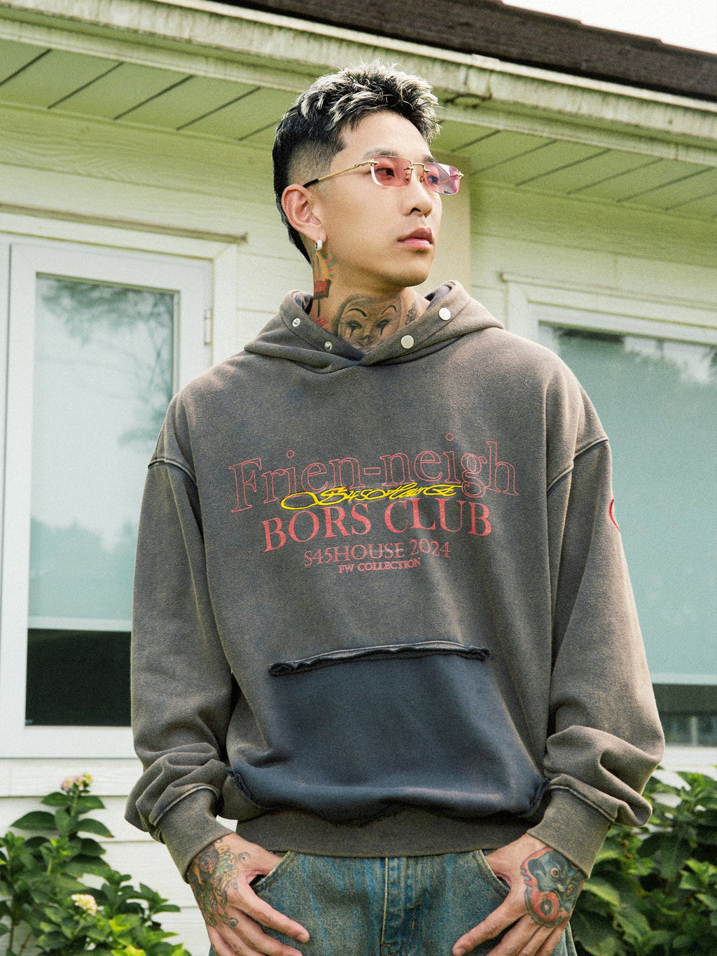 S45 Washed Aging Hoodie