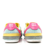 Technical Fabric Suede Gymnasium Sneakers 41 Anise Fuchsia