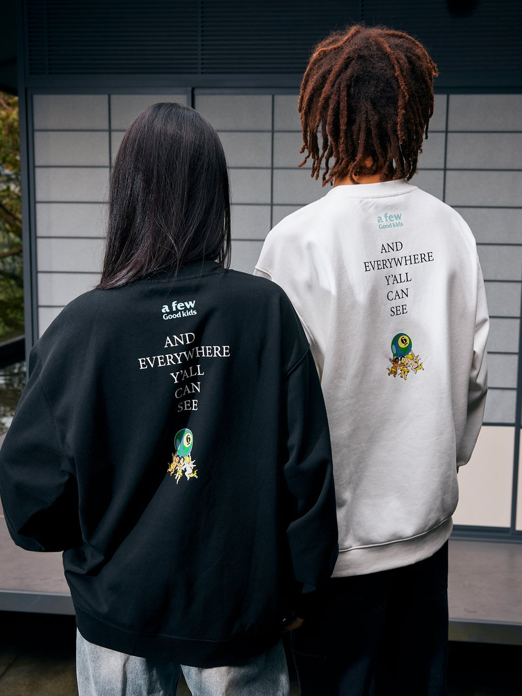 AFGK Parade Letter Print Sweatshirt