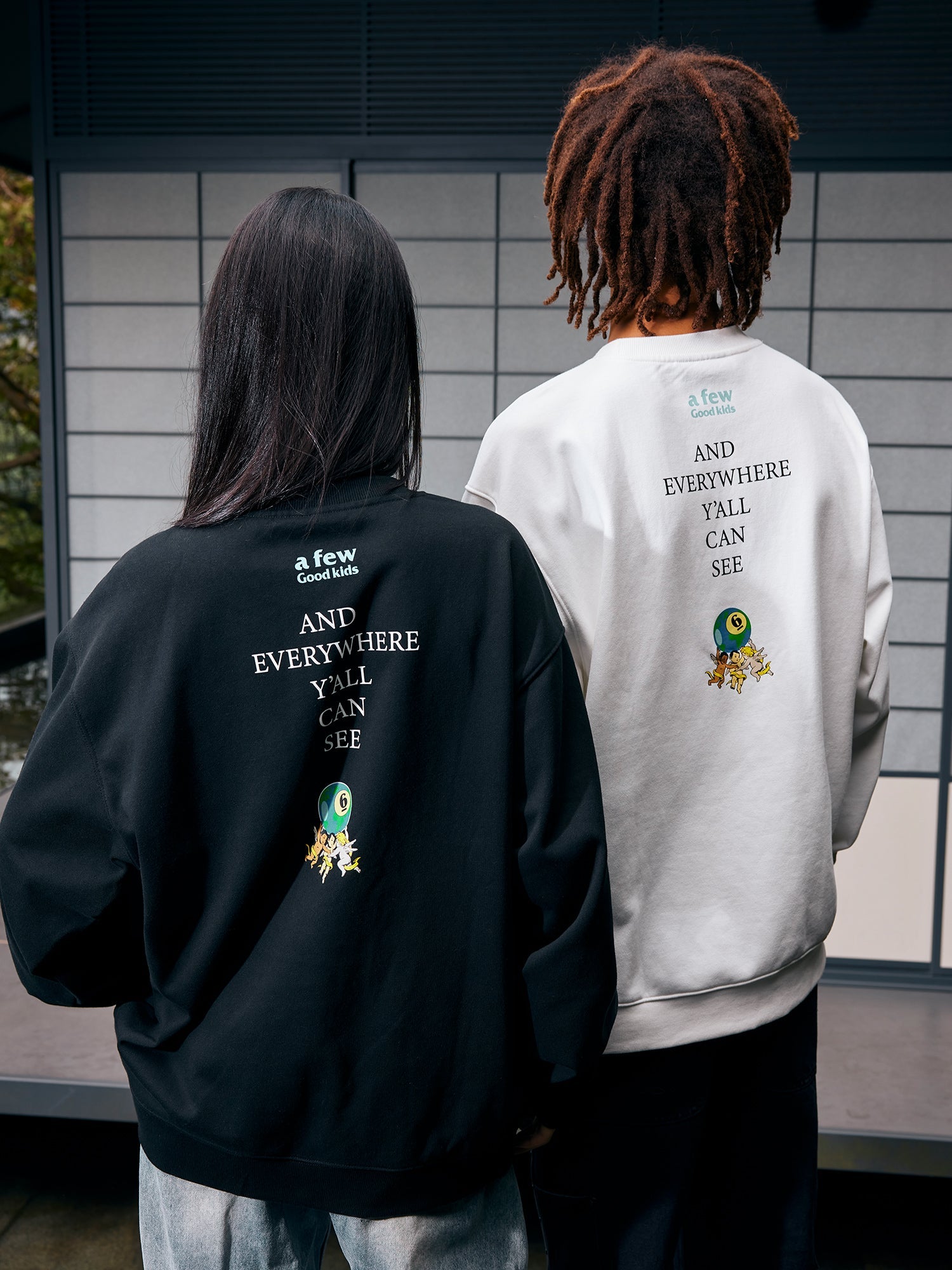 AFGK Parade Letter Print Sweatshirt