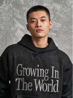 F3F Select Growing In The World Embroidered Suede Hoodie