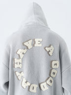 Harsh and Cruel Circular 3D LOGO Hoodie Knit Sweater