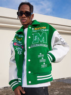 MEDM Record Holder Anniversary Embroidered Varsity Jacket