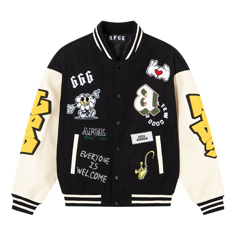AFGK 6th Anniversary Edition Graffiti Varsity Jacket