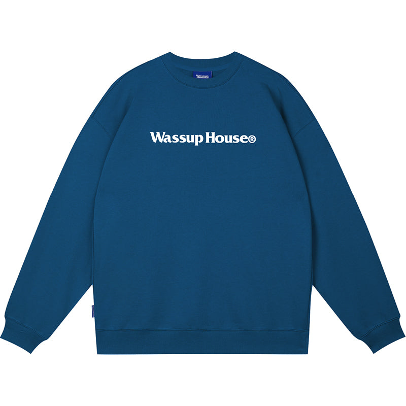 Wassup House Basic Printing Logo Sweatshirt
