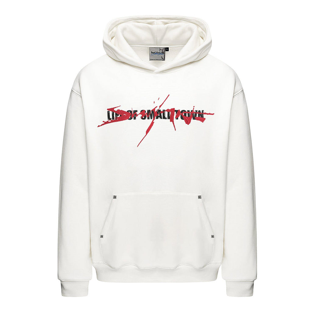 Small Town Kid Arsenal Logo Print Hoodie