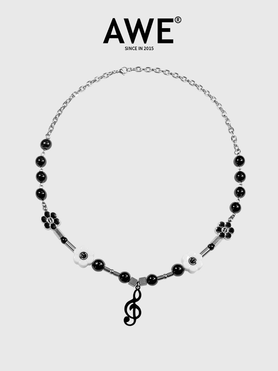 AWE Black Note Necklace