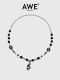 AWE Black Note Necklace