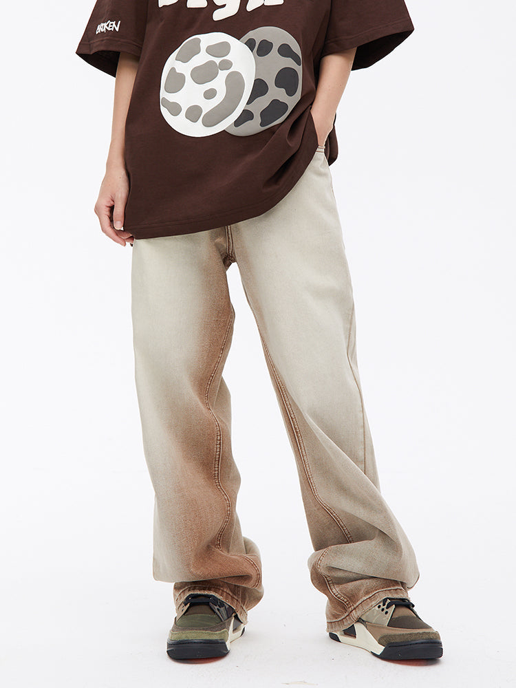 Washed Dad Denim Jeans