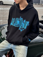 MEDM Neon Embroidered Butterfly Hoodie