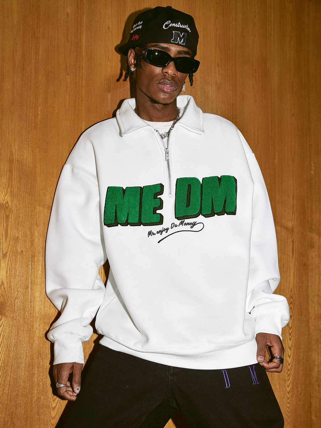 MEDM Half Zipper Logo POLO Sweatshirts