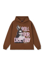 DICETINY Bunny Girl Print Hoodie