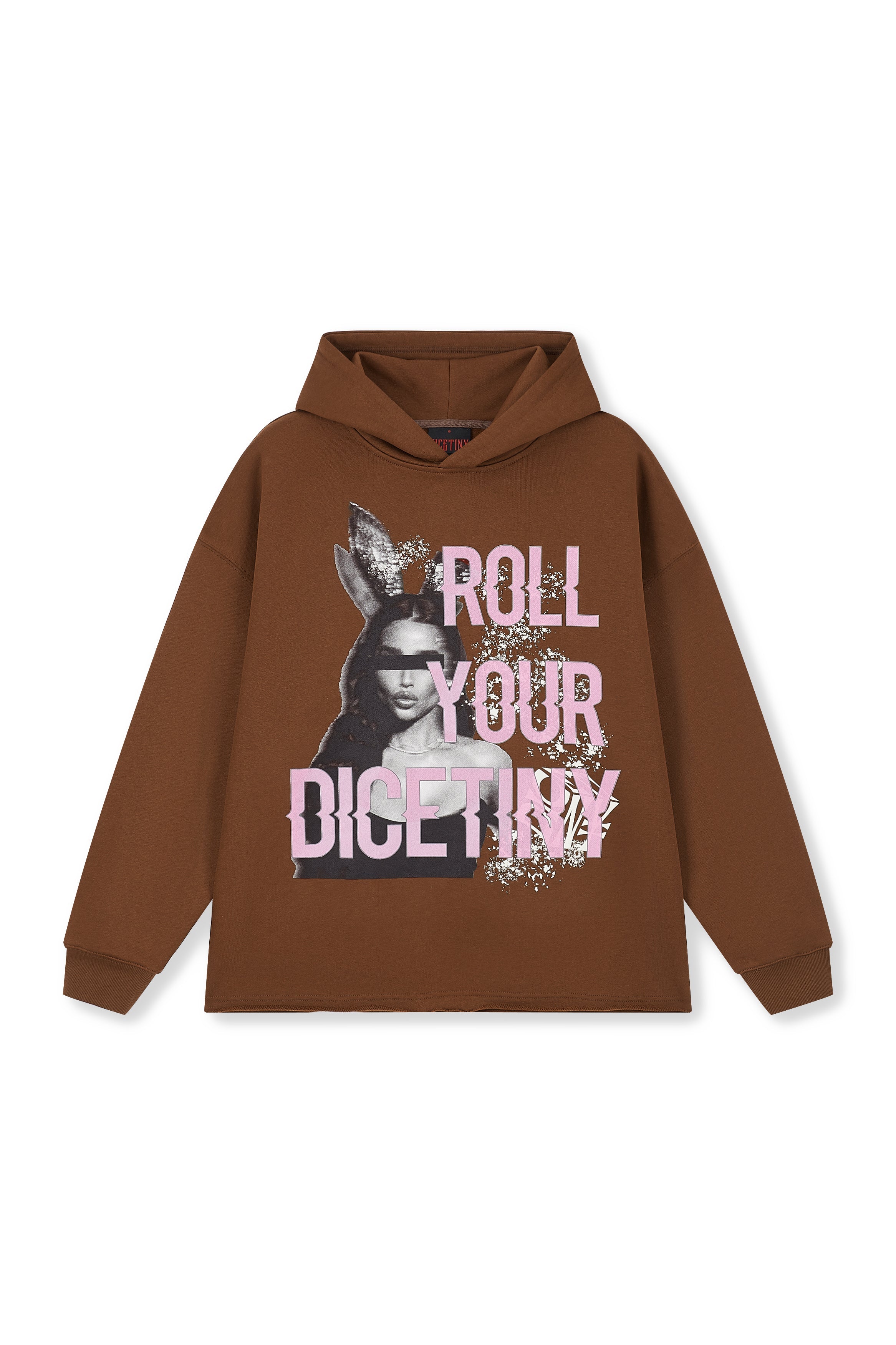DICETINY Bunny Girl Print Hoodie
