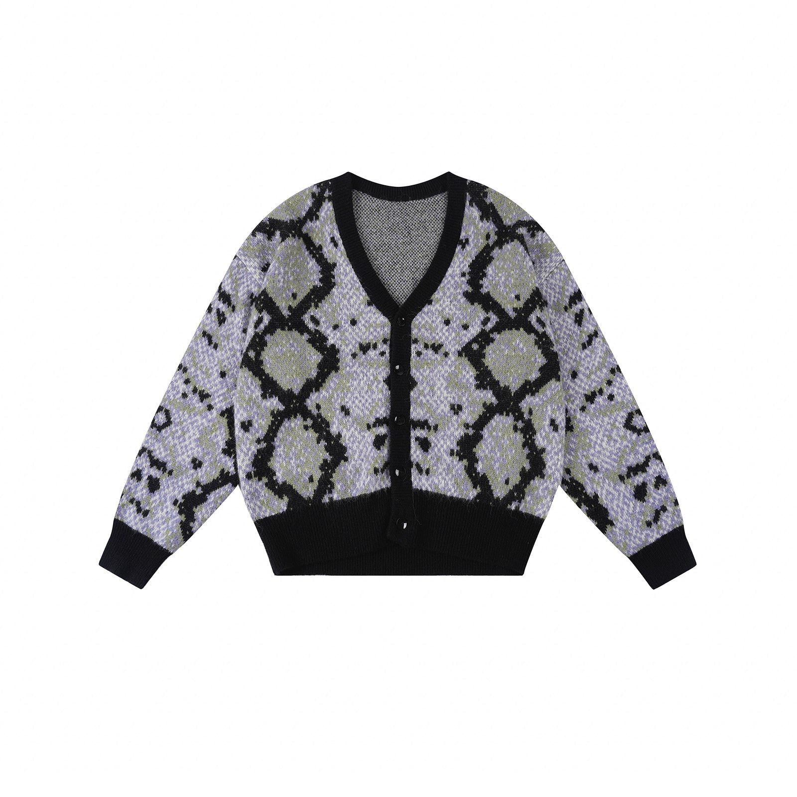 S45 Snake Jacquard Mohair Cardigan