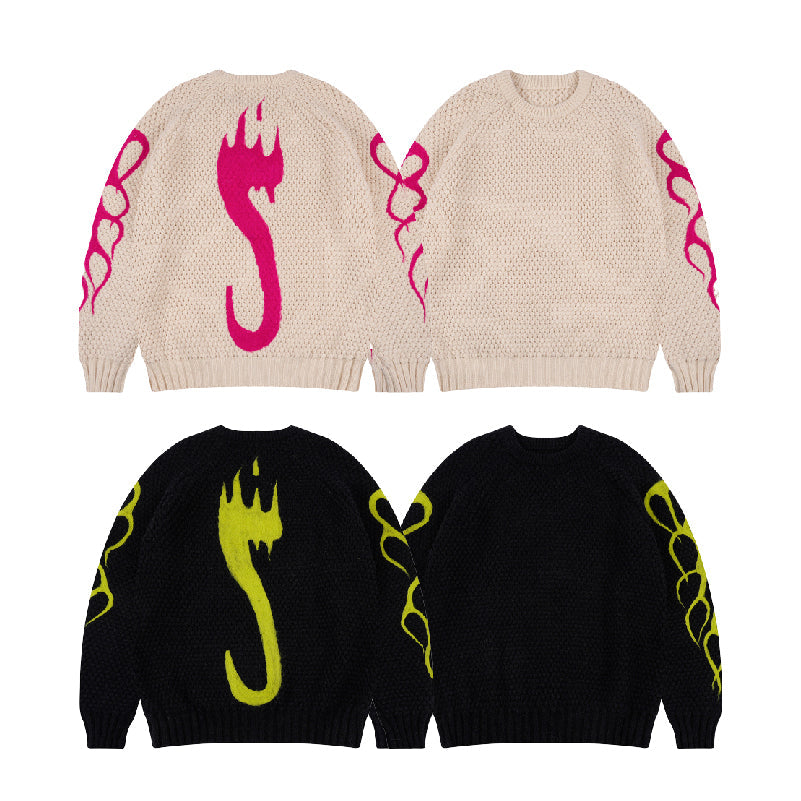 S45 Flame S Logo Knit Sweater