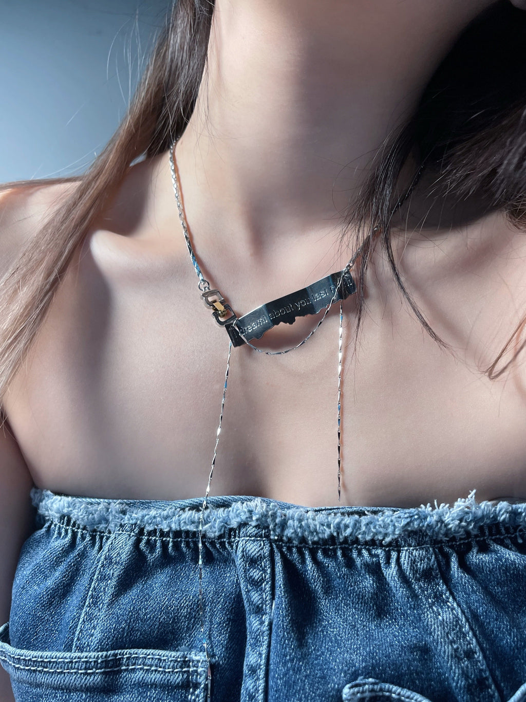 Nbostore 'You are my unreachable dream' Paper Strip Necklace