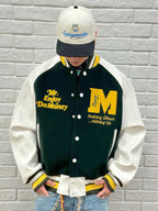 MEDM Font Typography Varsity Jacket