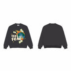 F3F Select Feel The Fear Earth Print Sweatshirts