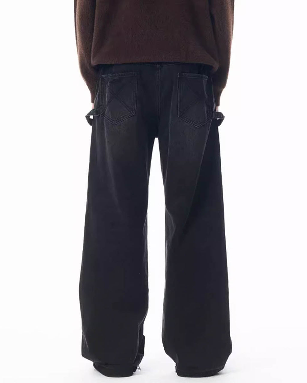 JHYQ Mesh Stitching Double Knee Jeans