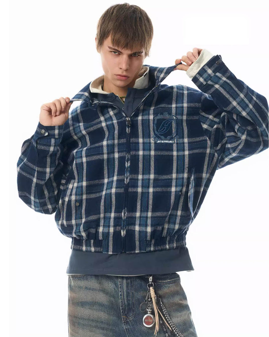 JHYQ Short Plaid Jacket