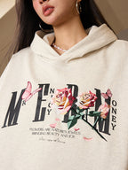 MEDM Rose Embroidered Hoodie