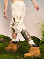 YADcrew Flame Lace Loose Shorts