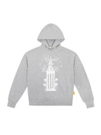 MHARF Gray House Graphic Printed Hoodie