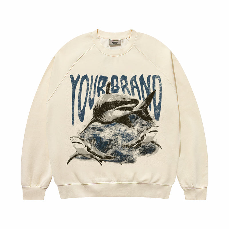 F3F Select Shark Print Sweatshirts