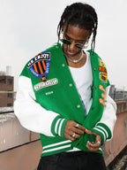 MEDM Patchwork Embroidered Baseball Jacket