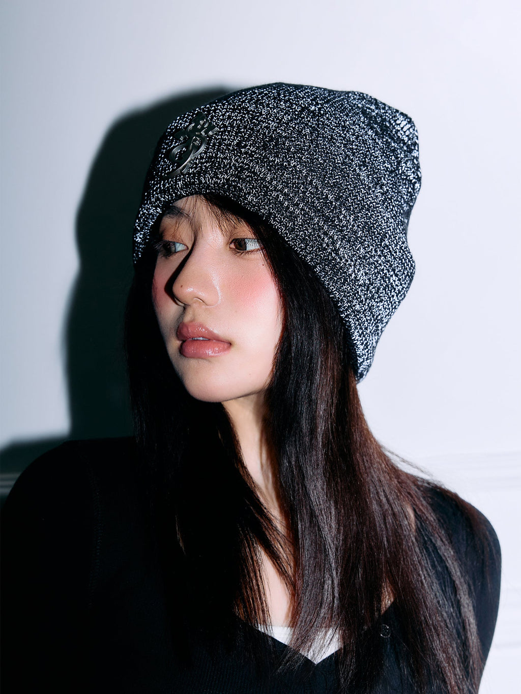 Small Town Kid 3D Metal Logo Beanie