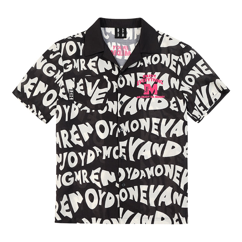MEDM Full Print Design Short Sleeved Shirt
